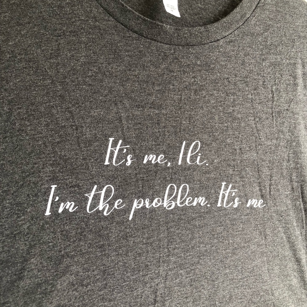 Bella Canvas Dark Gray Tee with White Script